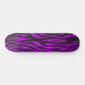 Zebra Print, Zebra Stripes, Paars Zebra, Oerwoud Skateboard (Horizontaal)