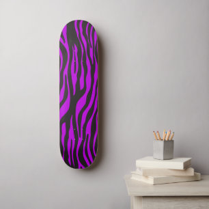 Zebra Print, Zebra Stripes, Paars Zebra, Oerwoud Skateboard