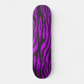 Zebra Print, Zebra Stripes, Paars Zebra, Oerwoud Skateboard (Voorkant)