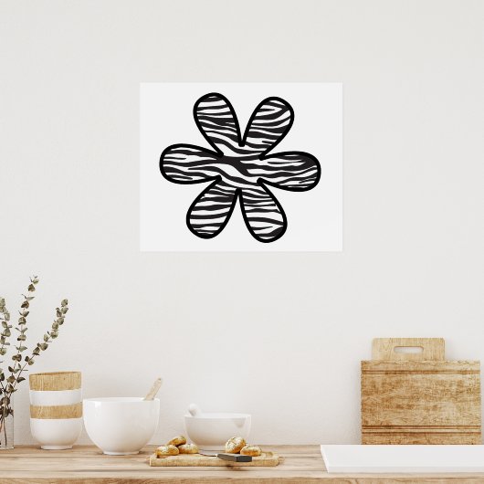 Zebra Print, Zebra Stripes, Poster de animal, Fleu (Cuisine)
