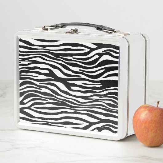 Zebra Print, Zebra Stripes, zwart en wit (In situ)