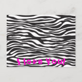 Zebra Print, Zebra Stripes, zwart en wit Briefkaart (Voorkant)