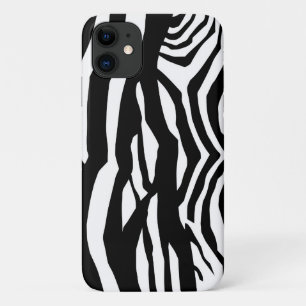 Zebra Print, Zebra Stripes, zwart en wit iPhone 11 Hoesje
