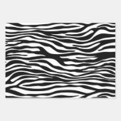 Zebra Print, Zebra Stripes, zwart en wit Inpakpapier Vel (Voorkant 2)