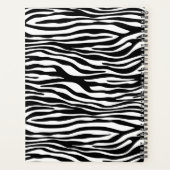 Zebra Print, Zebra Stripes, zwart en wit Planner (Achterkant)