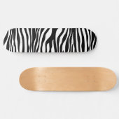 Zebra Print, Zebra Stripes, zwart en wit Skateboard (Horizontaal)
