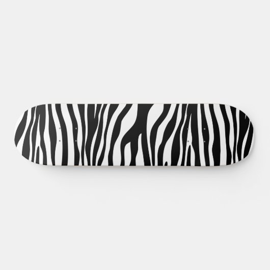 Zebra Print, Zebra Stripes, zwart en wit Skateboard (Horizontaal)