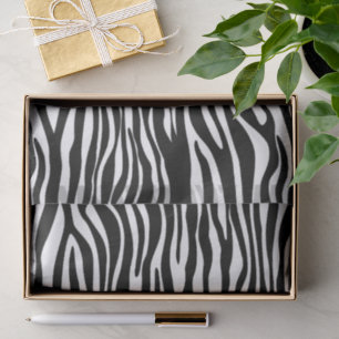 Zebra Print, Zebra Stripes, zwart en wit Tissuepapier