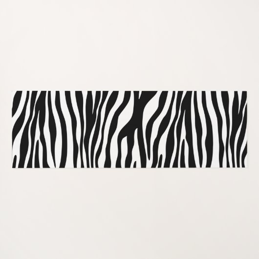 Zebra Print, Zebra Stripes, zwart en wit Yogamat (Achterkant (horizontaal))