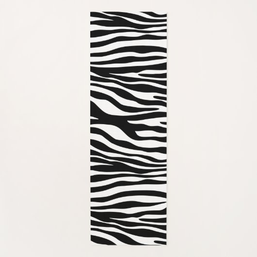 Zebra Print, Zebra Stripes, zwart en wit Yogamat (Voorkant)