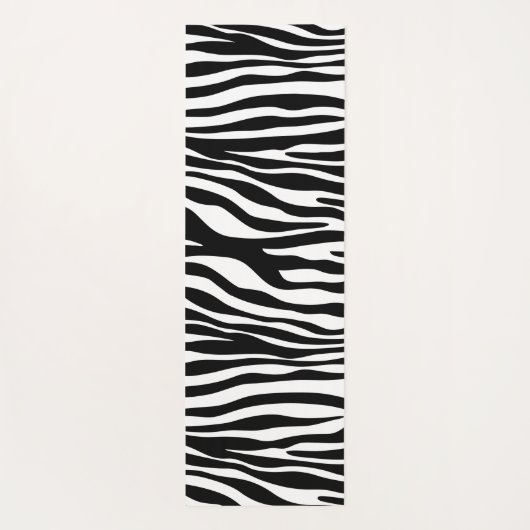 Zebra Print, Zebra Stripes, zwart en wit Yogamat (Achterkant)