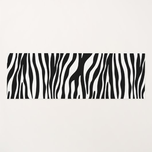 Zebra Print, Zebra Stripes, zwart en wit Yogamat (Voorkant (horizontaal))
