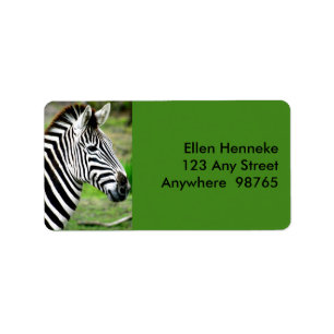 Zebra profiel etiket