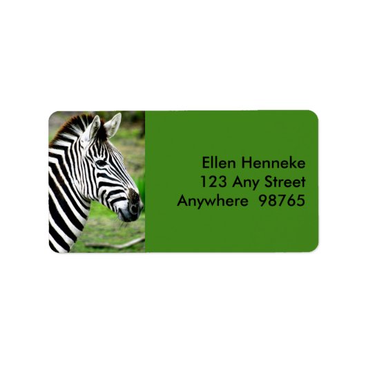 Zebra profiel etiket (Voorkant)