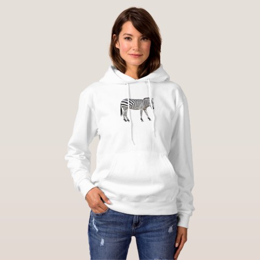 Zebra Pullover Hoodie (Voorkant volledig)