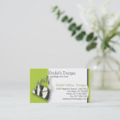 Zebra Purse - limoen Visitekaartje (Staand voorkant)