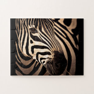 Zebra puzzel grote stukken