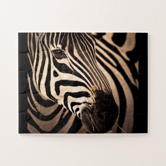 Zebra puzzel grote stukken legpuzzel (Horizontaal)