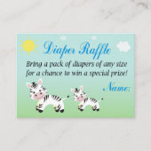 Zebra Raffle Tickets (Voorkant)