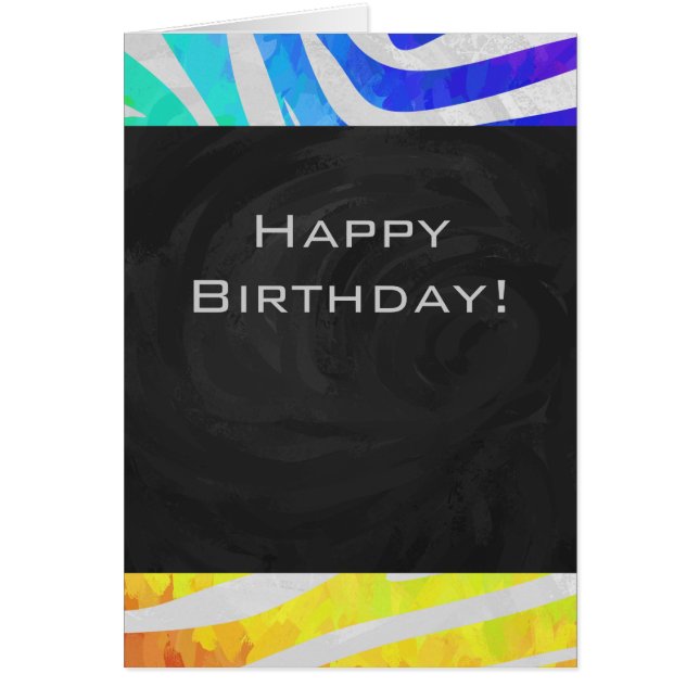 Zebra Rainbow et White Print (Devant)