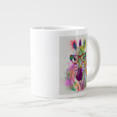 Zebra Rainbow Splash Extra Grote Beker (Voorkant rechts)