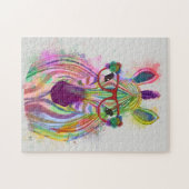 Zebra Rainbow Splash Legpuzzel (Horizontaal)