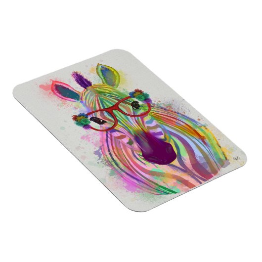 Zebra Rainbow Splash Magneet (Rechterzijde)