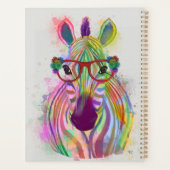 Zebra Rainbow Splash Planner (Achterkant)