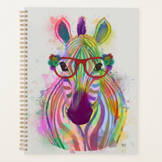 Zebra Rainbow Splash Planner (Voorkant)