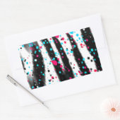Zebra Rechthoekige Sticker (Envelop)