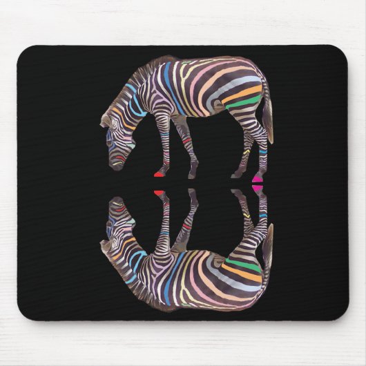 Zebra Reflection Mousemat Muismat (Voorkant)