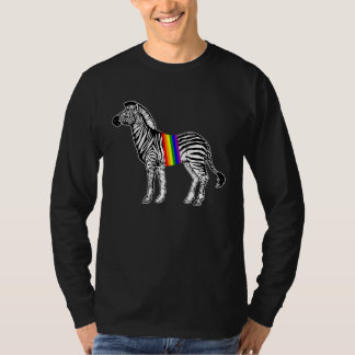 Zebra Regenboog trots DNA trots LGBT T-shirt