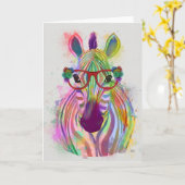 Zebra regenboogspiegel kaart (Gele Bloem)