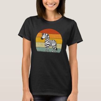 Zebra  Retro Style Vintage T-shirt