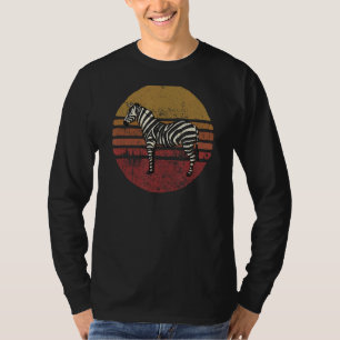 Zebra Retro Style Zebra T-shirt