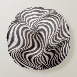 Zebra rock! rond kussen