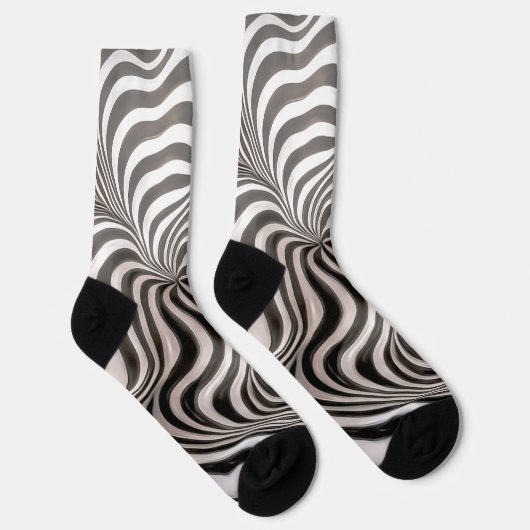 Zebra rock! sokken (Rechts)
