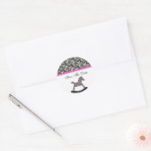 Zebra Rocking Horse Enregistrer Les Stickers Date (Enveloppe)