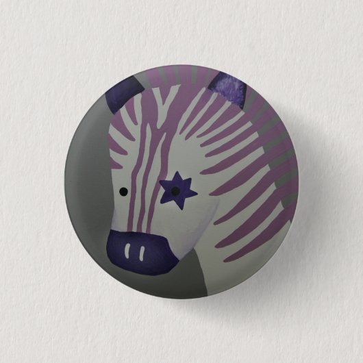 Zebra Ronde Button 3,2 Cm (Voorkant)