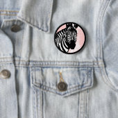 zebra. ronde button 5,7 cm (In situ)