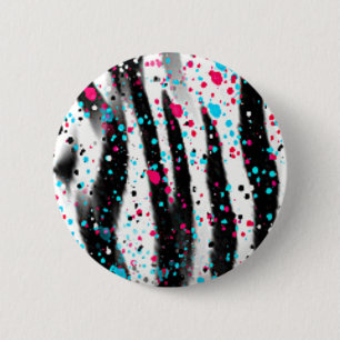 Zebra Ronde Button 5,7 Cm