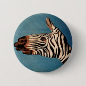 Zebra Ronde Button 5,7 Cm (Voorkant)