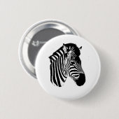 Zebra Ronde Button 5,7 Cm (Voorkant /achterkant)