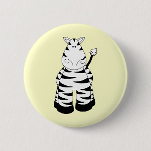 Zebra Ronde Button 5,7 Cm