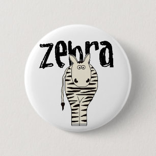 ZEBRA RONDE BUTTON 5,7 CM