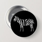 Zebra Ronde Button 7,6 Cm (Voorkant /achterkant)