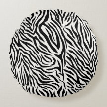 Zebra Ronde Sierkussen (16 inch)