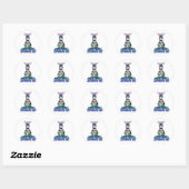 ZEBRA RONDE STICKER (Vel)