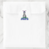 ZEBRA RONDE STICKER (Tas)