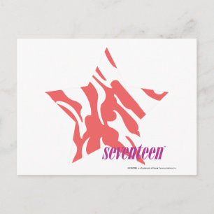 Zebra roze 3 briefkaart